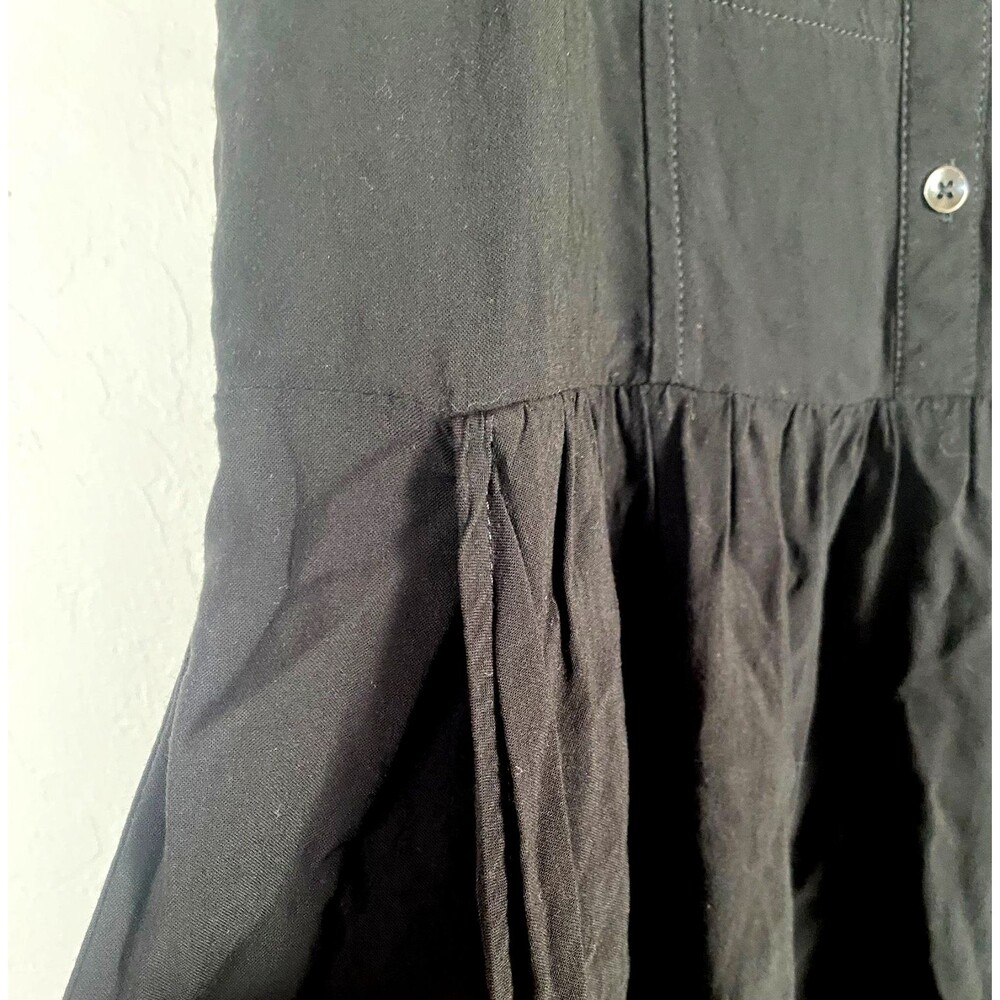 Express Women's Black Rayon Spaghetti Strap Tank Mini Dress Elastic Back -Size M - Picture 5 of 11